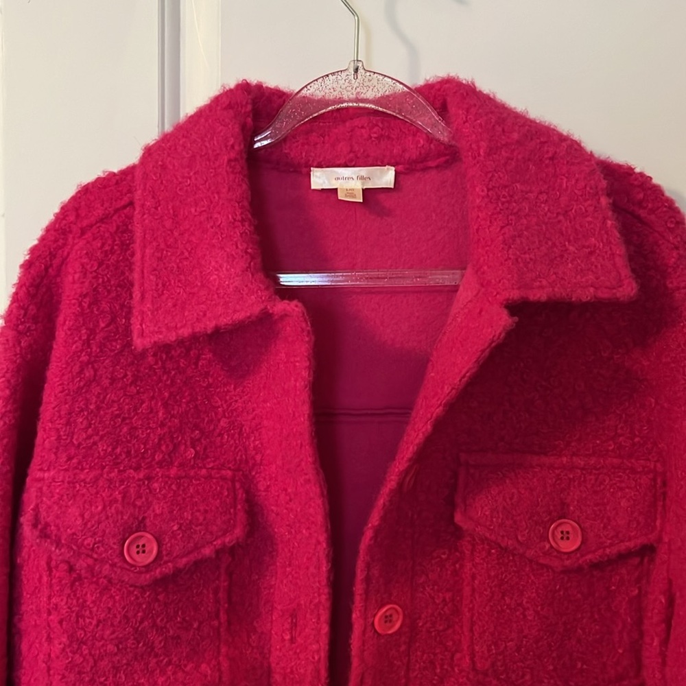 Hot Pink Button Down Shacket - image 2